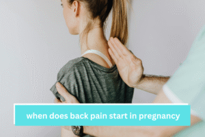 when does back pain start in pregnancy